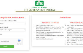 tax payers identification number, TIN