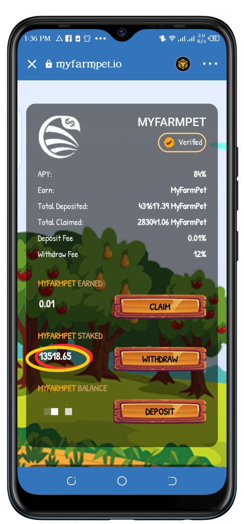 6 Easy Steps To Stake FarmPet, Earn 84% APY Passive Income 10
