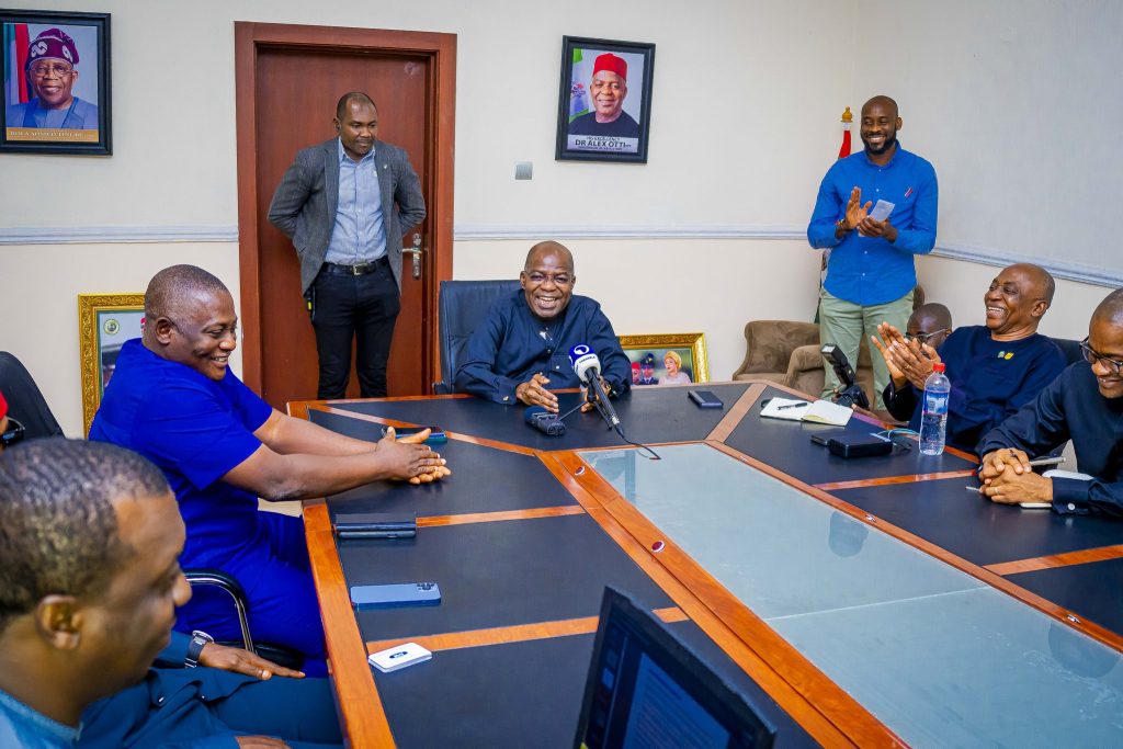IVM in a meeting with Abia State governor
